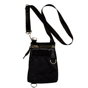 Nike Black and Camouflage Crossbody Bag